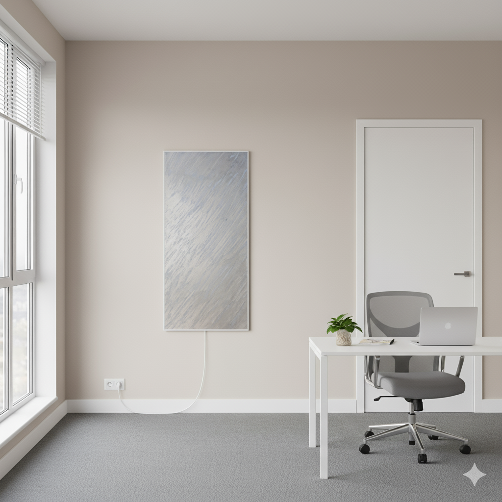 Gjenerata e re e Gipsit me ngrohje me valë infra të kuqe, ngjyrë silver 63 × 155 cm - 450W - Figura 3